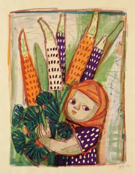 Otto Dix — Kind mit Lupinen