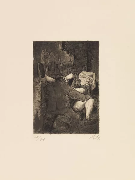 Otto Dix — Soldat und Nonne (Vergewaltigung)