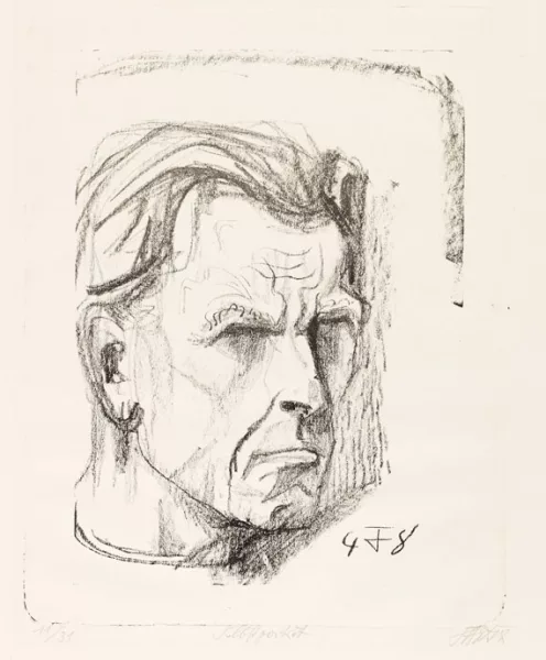 Otto Dix — Selbstbildnis VII