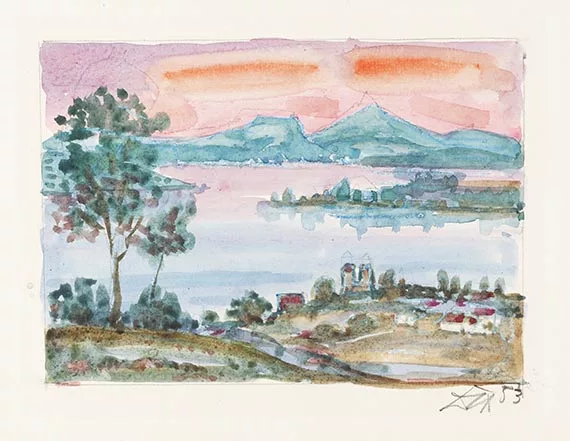 Otto Dix — Bodensee - Abendrot