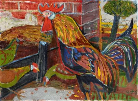 Otto Dix — Hahn und Hühner