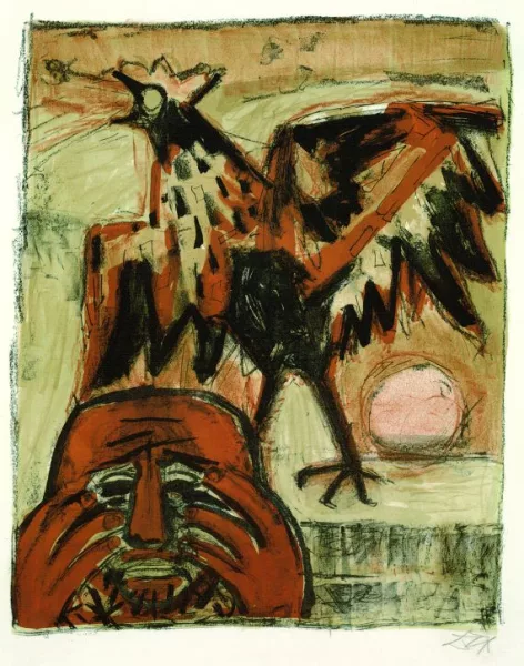 Otto Dix — Petrus und der Hahn