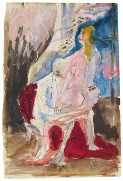 Otto Dix — Studie I zu Ungleiches Paar