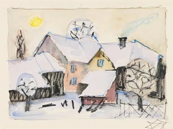 Otto Dix — Dorf im Schnee