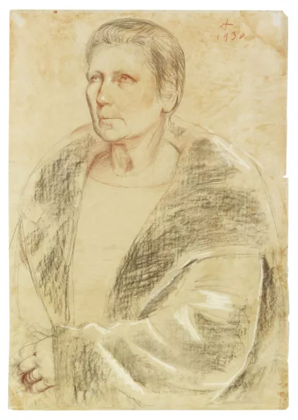 Otto Dix — Bildnis Frau Helene Erfurt mit Pelz