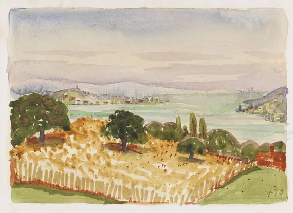Otto Dix — Blick auf die Insel Reichenau