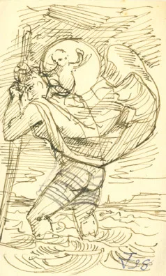 Otto Dix — Heiliger Christopherus, 1938