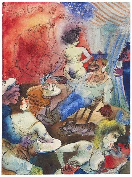 Otto Dix — Salon d'amur (Matrosenkneipe)