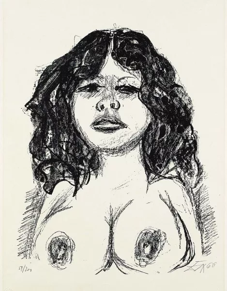 Otto Dix — Halbakt von vorn