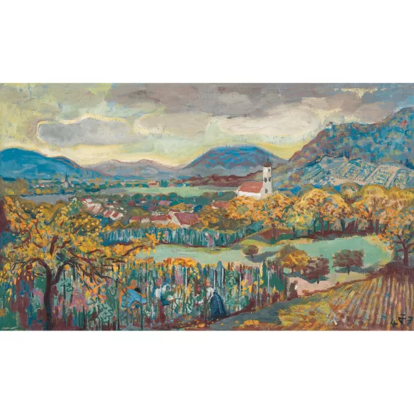 Otto Dix — Blick auf Öhningen und Stein am Rhein.