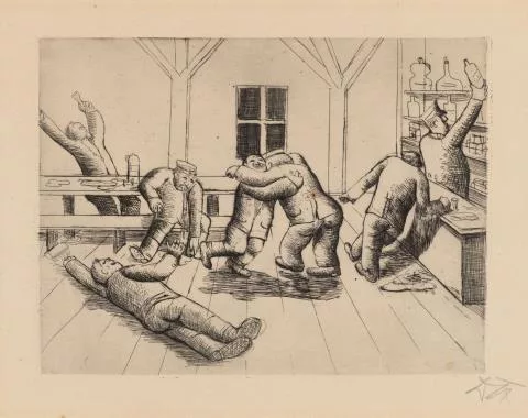 Otto Dix — Kantine in Haplincourt