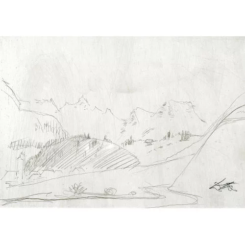 Otto Dix — Engadiner Landschaft.
