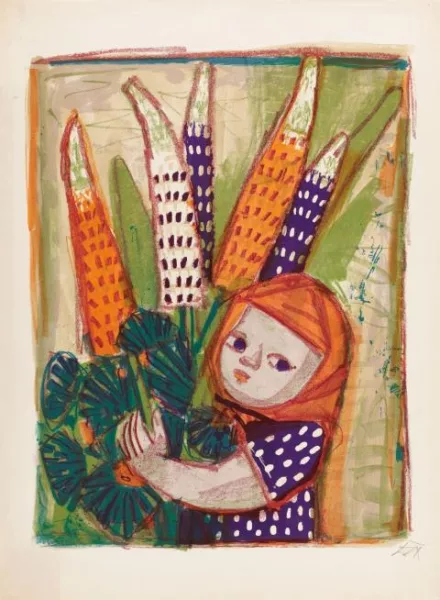 Otto Dix — Kind mit Lupinen