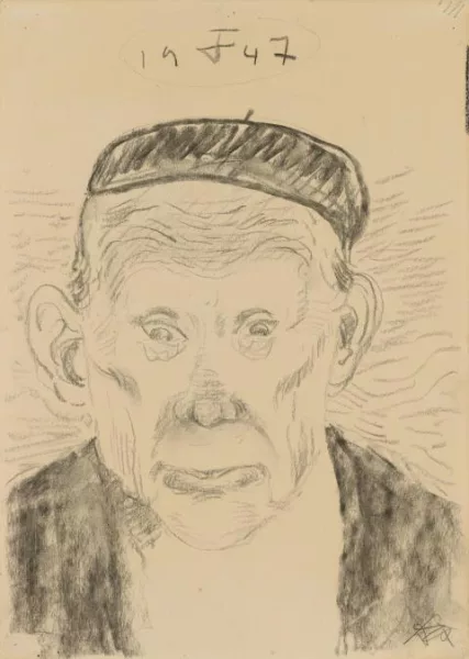Otto Dix — Erich Heckel - Skizze zum Gemälde