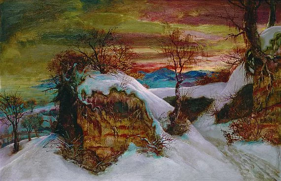 Otto Dix — Felsen im Schnee