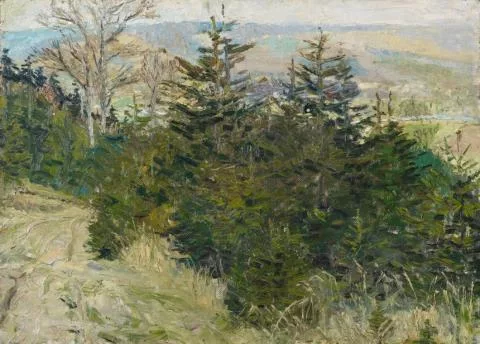 Otto Dix — Herbstliche (Elb?)landschaft