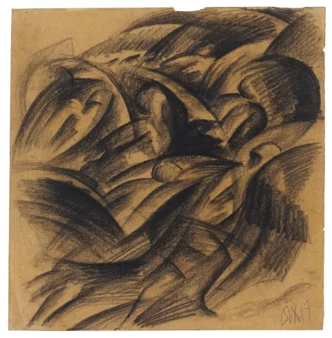 Otto Dix — Badende Soldaten