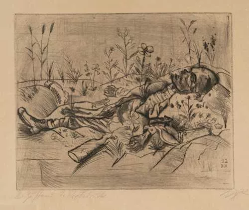 Otto Dix — Toter Soldat. 1922.