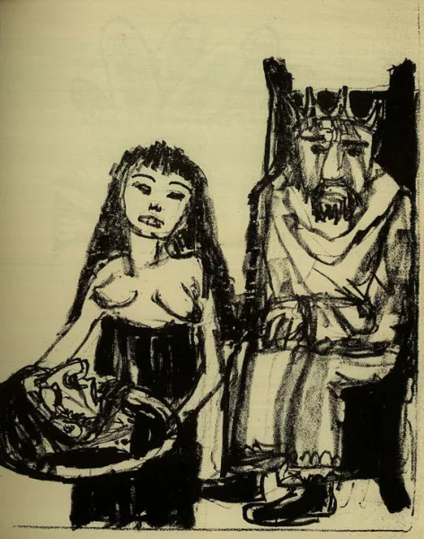 Otto Dix — Evangelium nach Matthäus (1960), Halbpergament