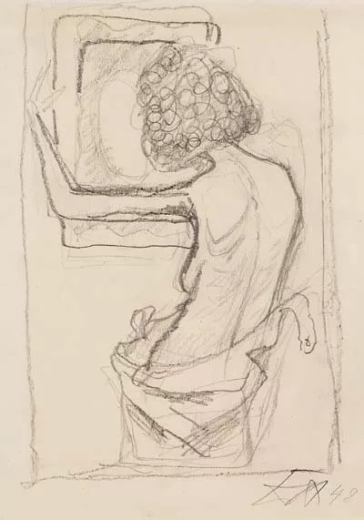 Otto Dix — Frau mit Spiegel