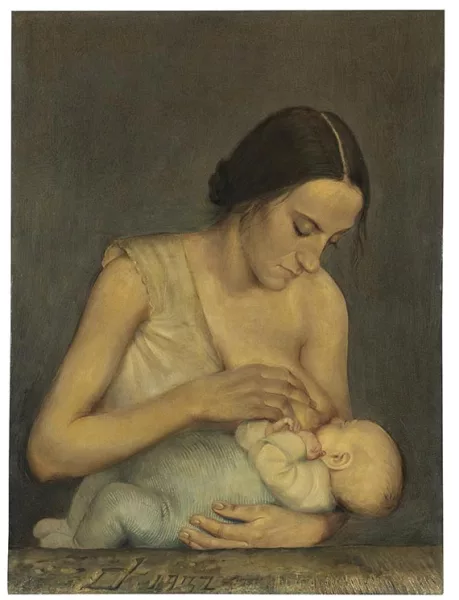Otto Dix — Stillende Mutter