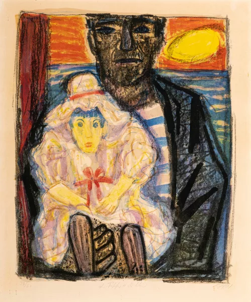 Otto Dix — Der Fischer und das Kind. 1961