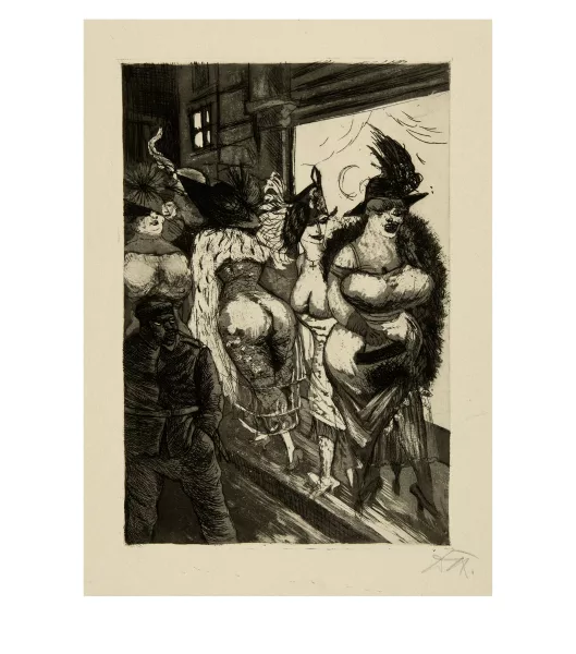 Otto Dix — Frontsoldat in Brüssel Sheet 34 from the series "Der Krieg"