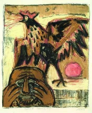 Otto Dix — Petrus und der Hahn