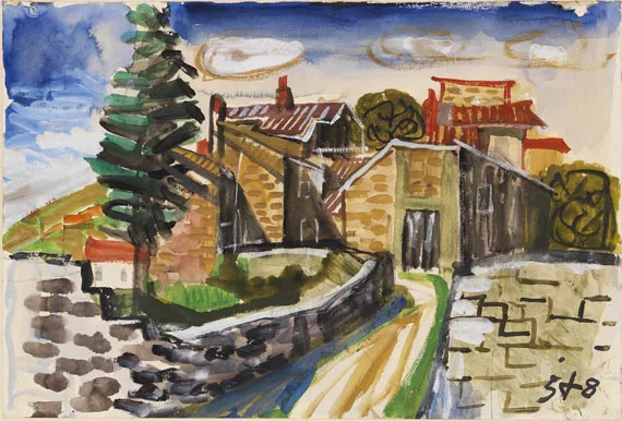 Otto Dix — Südfranzösische Dorflandschaft