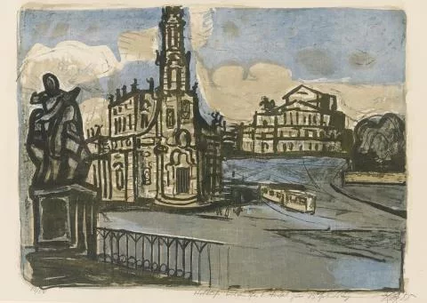 Otto Dix — Hofkirche in Dresden