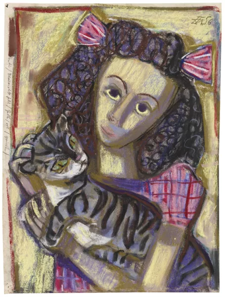 Otto Dix — Mädchen mit Katze