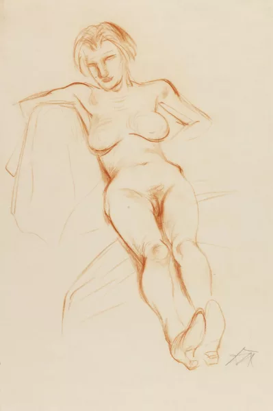 Otto Dix — Liegende Frau