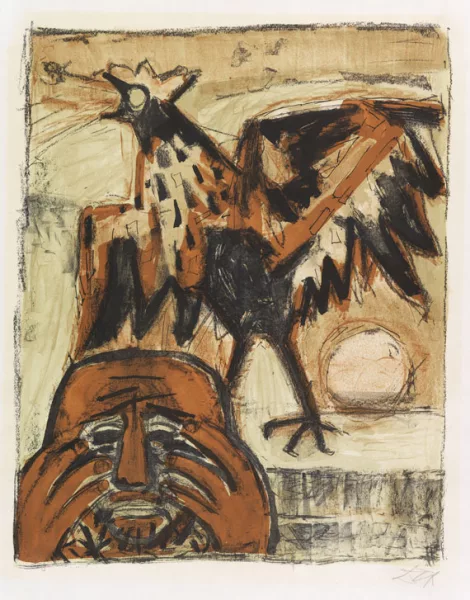 Otto Dix — Petrus mit Hahn