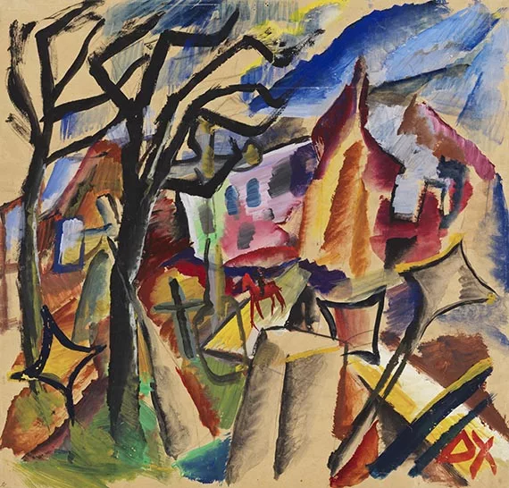 Otto Dix — Reiter in Landschaft (Der Reiter)