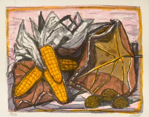 Otto Dix — Stilleben mit Mais, 1959