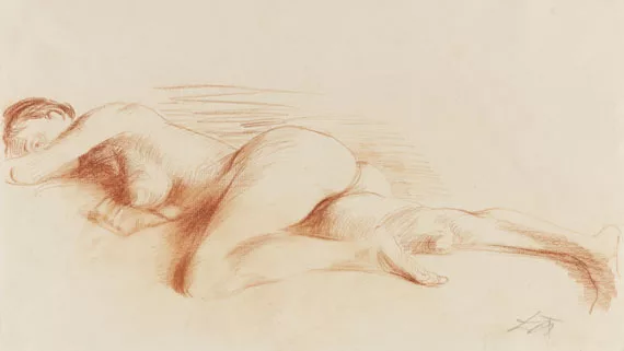 Otto Dix — Liegender Akt