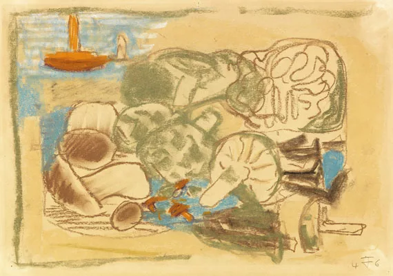 Otto Dix — Stillleben mit Pilzen