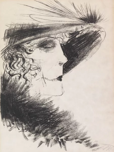 Otto Dix — Dame mit Reiher