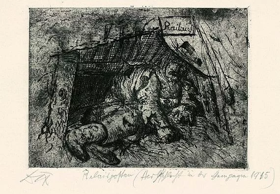 Otto Dix — Relaisposten (Herbstschlacht in der Champagne)