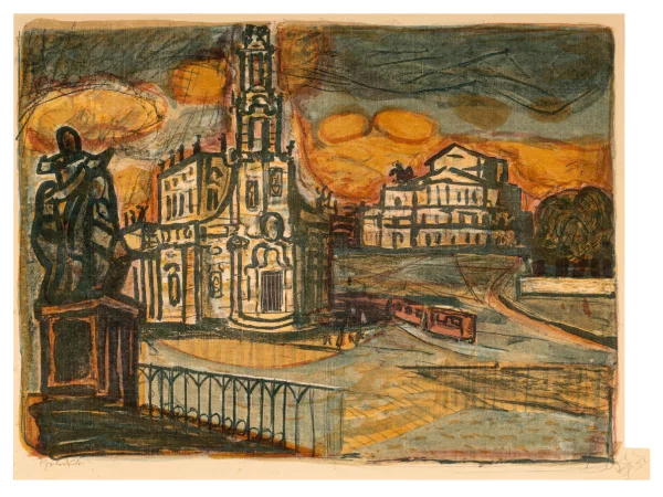 Otto Dix — Hofkirche in Dresden. 1955