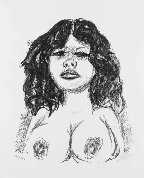 Otto Dix — Halbakt von vorn