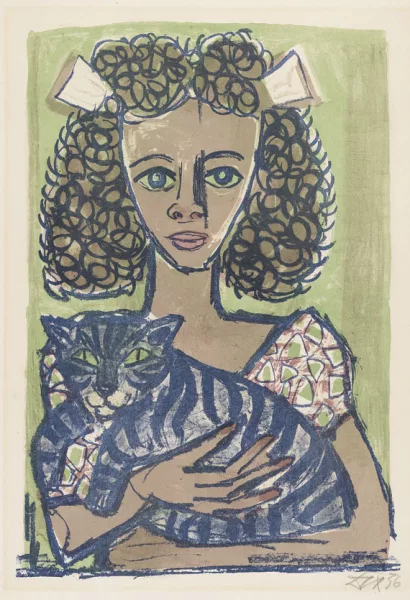 Otto Dix — Mädchen mit Katze I