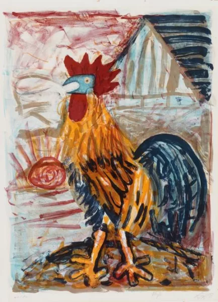 Otto Dix — Hahn (vor der Scheune)
