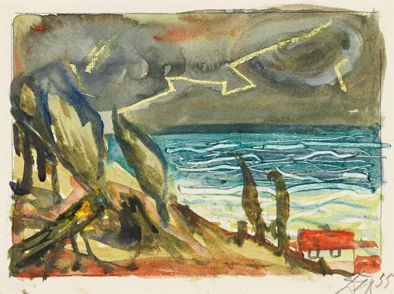 Otto Dix — Gewitter am See