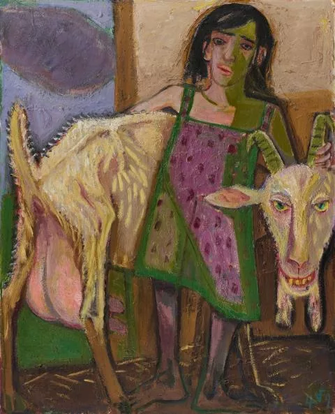Otto Dix — Zigeunerkind mit Ziege