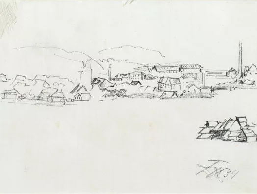 Otto Dix — Stadt mit zwei Fabriken, 1939