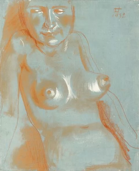 Otto Dix — Weiblicher Halbakt