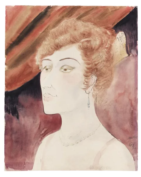 Otto Dix — Dame in der Loge