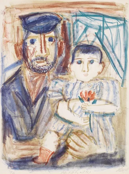 Otto Dix — Hafenarbeiter mit Kind