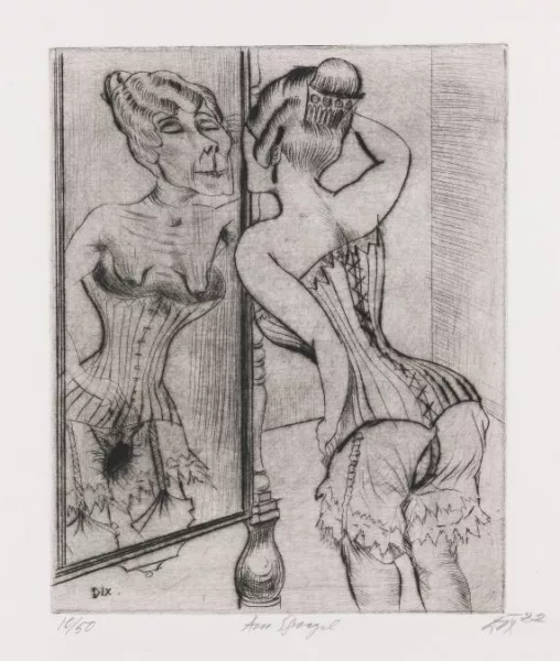 Otto Dix — Am Spiegel